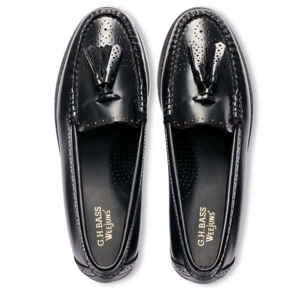 G.H. Bass & Co.  Loafers Esther Kiltie Weejuns Loafers in Black Tassel Size 9.5
